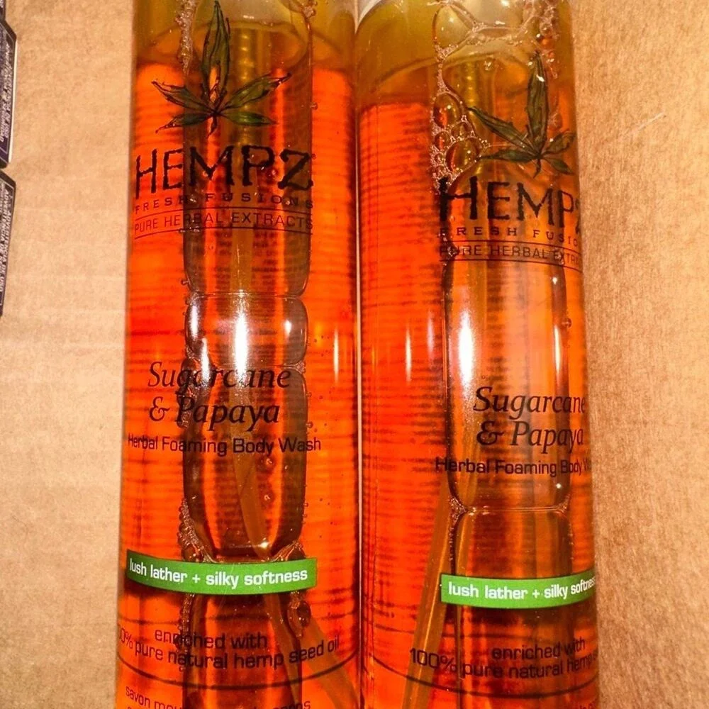Hempz Herbal Foaming body wash sugarcane and papaya‎